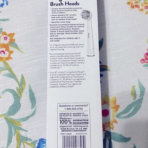 Walgreens brush heads, comparable to Oral B